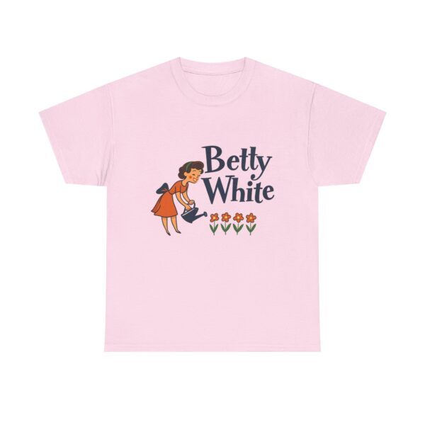 Betty White Gardening Tee, Vintage Inspired T-Shirt, Funny Gift for Gardeners, Unisex Cotton Tee, Gift for Plant Lovers, Retro Style Apparel